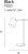 Maxlight Black T0025 Lampa Biurkowa rys techniczny