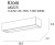 Maxlight Krom W0225 Kinkiet Led Mały rys techniczny
