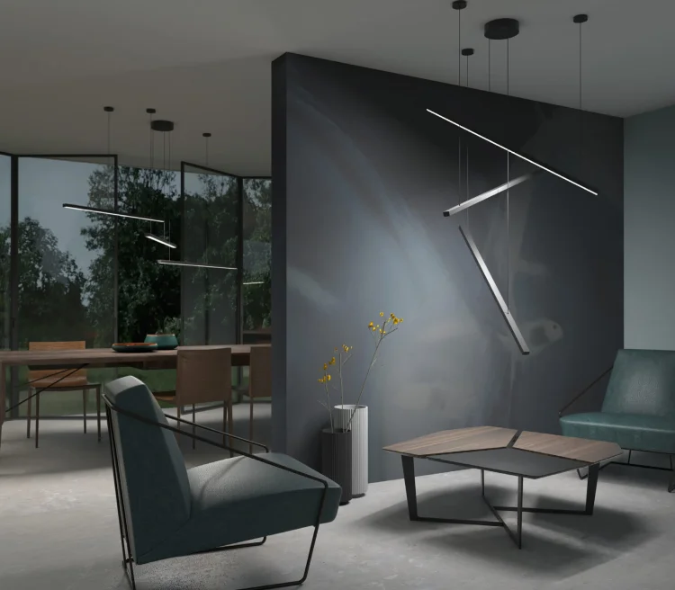 Maxlight Trio P0311D Lampa Wisząca Ściemnialna Czarna
