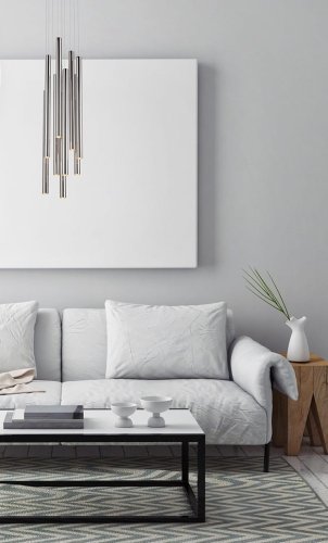 Maxlight Organic Chrom P0206D Lampa Wisząca Średnia Ściemnialna