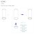 Maxlight Long C0154 Lampa Sufitowa/Plafon Okrągły Czarny  rys techniczny