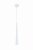 Maxlight Slim P0001 Lampa Wisząca Krótka Biała