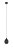 Maxlight Comet Drop P0435 Lampa Wisząca Czarna