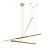 Maxlight Trio 3 P0426D Lampa Wisząca Ściemnialna Złota