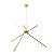 Maxlight Spider P0457 Lampa Wisząca Złota