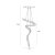 Maxlight Charme P0477 Lampa Wisząca Złota rys techniczny