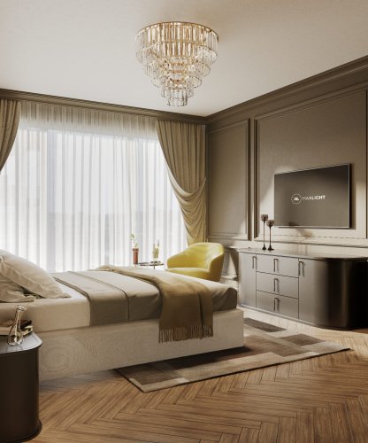 Maxlight Monaco C0224 Plafon Złoty Ø 80 cm