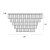 Maxlight Monaco C0225 Plafon Srebrny Ø 80 cm rys techniczny