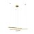 Maxlight Trio 3 P0474D Lampa Wisząca Złota Szczotkowane Ściemnialna