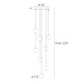 Maxlight Nobile VIII P0481 Lampa Wisząca rys techniczny