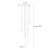 Maxlight Nobile VIII P0481 Lampa Wisząca rys techniczny