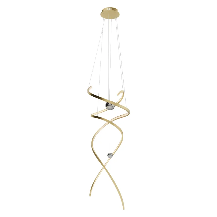 Maxlight Ritz P0483D Lampa Wisząca Złoto Szczotkowane