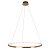 Maxlight P0493 Lampa Wisząca Queen Ø 50 Cm Złoto Szczotkowane