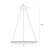 Maxlight P0494 Lampa Wisząca Queen Ø 70 Cm Złoto Szczotkowane rys techniczny