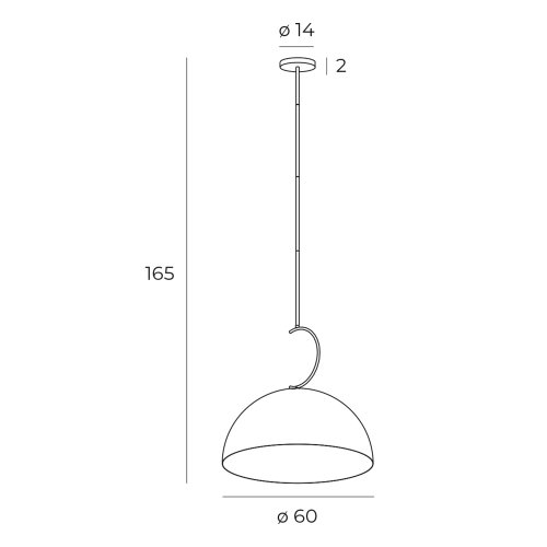 Maxlight P0464 Lampa Wisząca Twenty rys techniczny