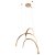 Maxlight P0509 Lampa Wisząca Trio Arc Brushed Gold