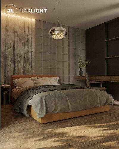 Maxlight Moonlight P0076-05L Lampa Wisząca Grey Średnia