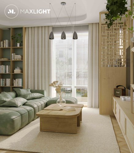 Maxlight Sistema P0399 Lampa Wisząca Czarna