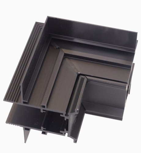 Maxlight Magnetic MT0009 Kątownik czarny do użycia przy uskoku na suficie Do szyn MT0006, MT0007