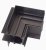 Maxlight Magnetic MT0009 Kątownik czarny do użycia przy uskoku na suficie Do szyn MT0006, MT0007