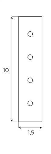 Maxlight Magnetic MA0013 Łącznie kątownika wpuszczanego z szyną wpuszczaną rys techniczny
