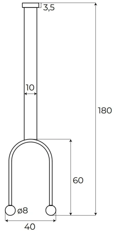 Maxlight P0514 Lampa Wisząca Enigma Złota rys techniczny